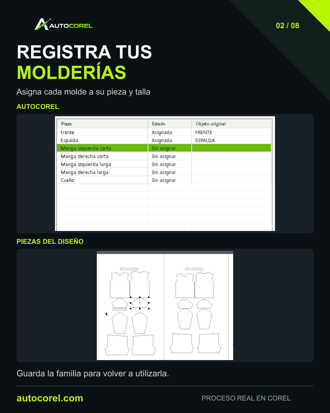 Registra tus molderías