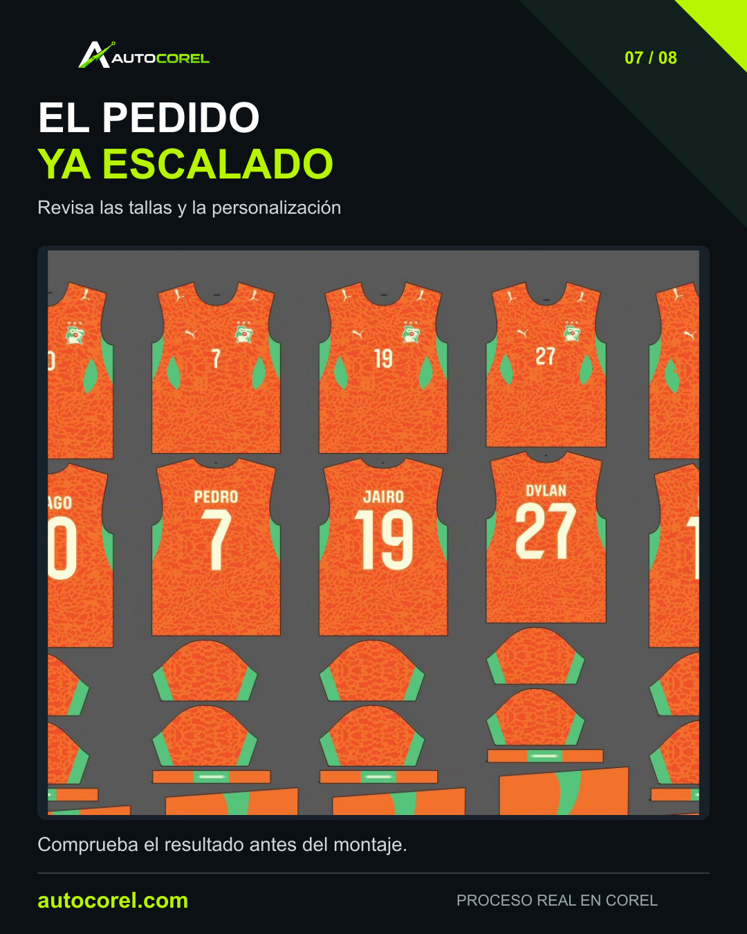 El pedido ya escalado